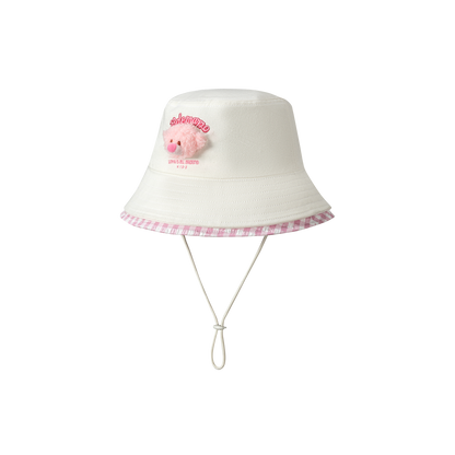 13DE MARZO BabyBear Bucket Hat White
