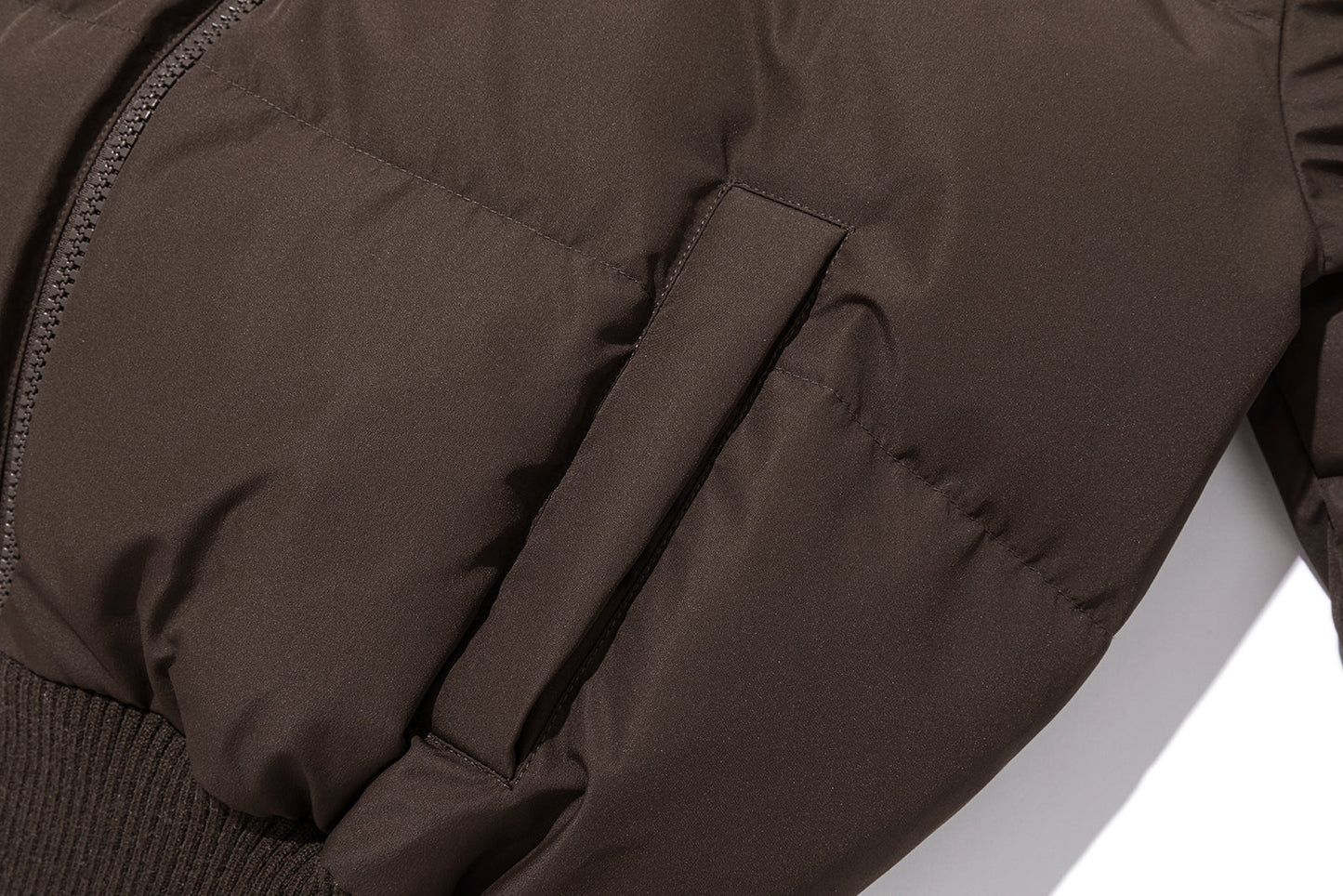 13DE MARZO Doozoo Short Down Jacket Brown