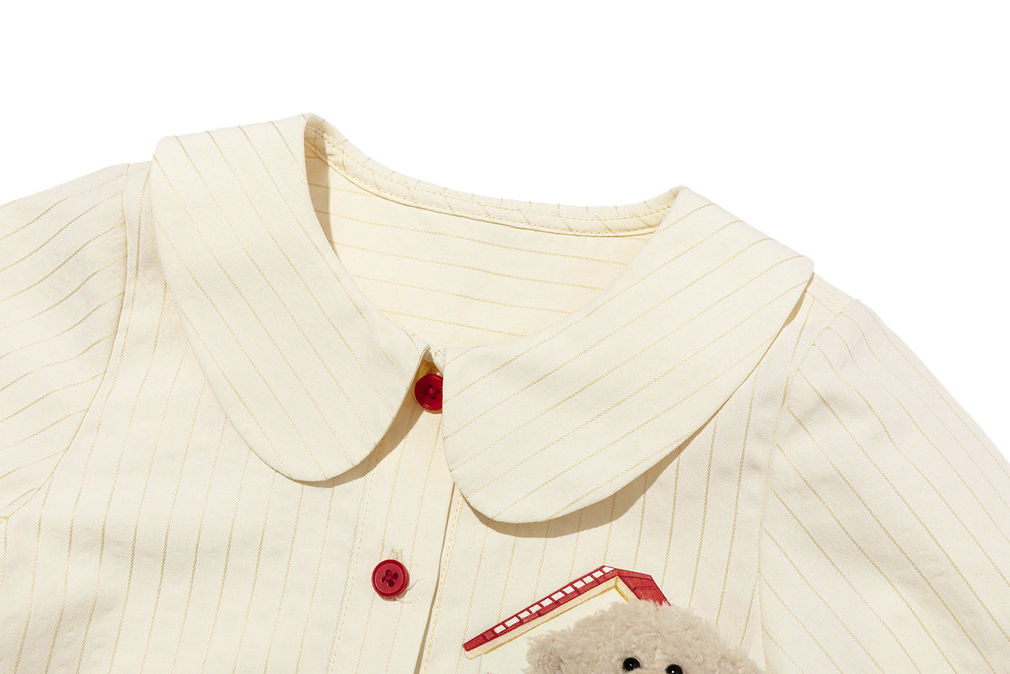 13DE MARZO BabyBear Town Greeting Shirt Beige