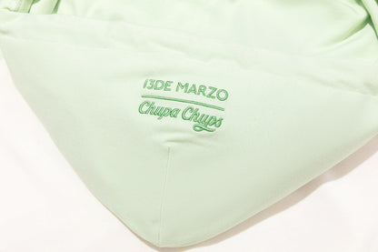 13DE MARZO Raglan Sleeve Hooded Long Sleeve Green