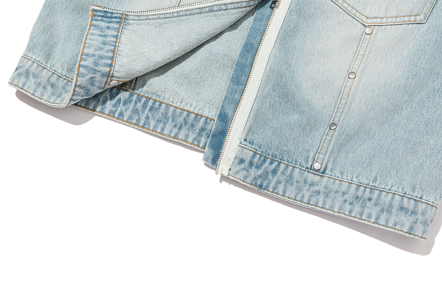 13DE MARZO x Chupa Chups Zip-Up Denim Jacket Blue