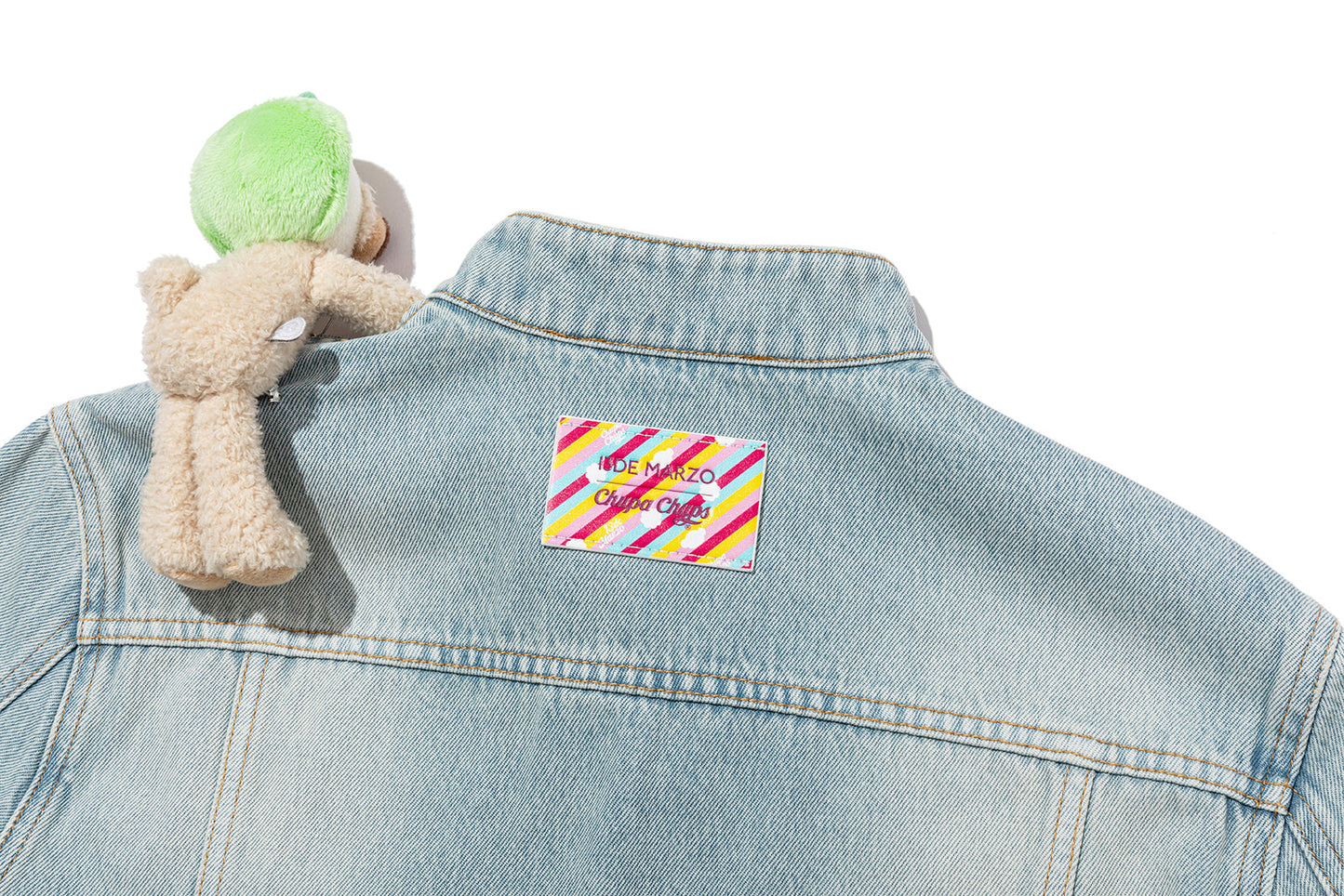 13DE MARZO x Chupa Chups Zip-Up Denim Jacket Blue