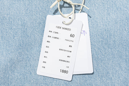 13DE MARZO x Chupa Chups Charm Chain Printed Jeans Blue