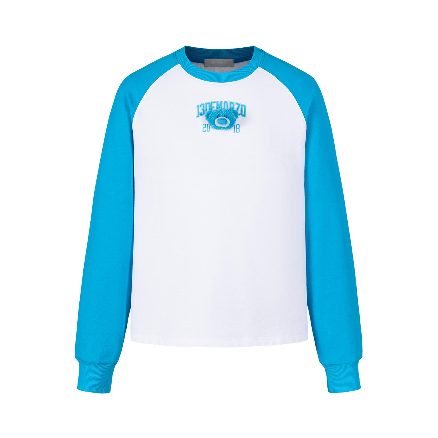 13DE MARZO Doozoo Colour-Blocked Raglan Sleeve Blue