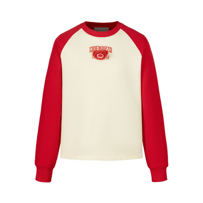 13DE MARZO Doozoo Colour-Blocked Raglan Sleeve Red
