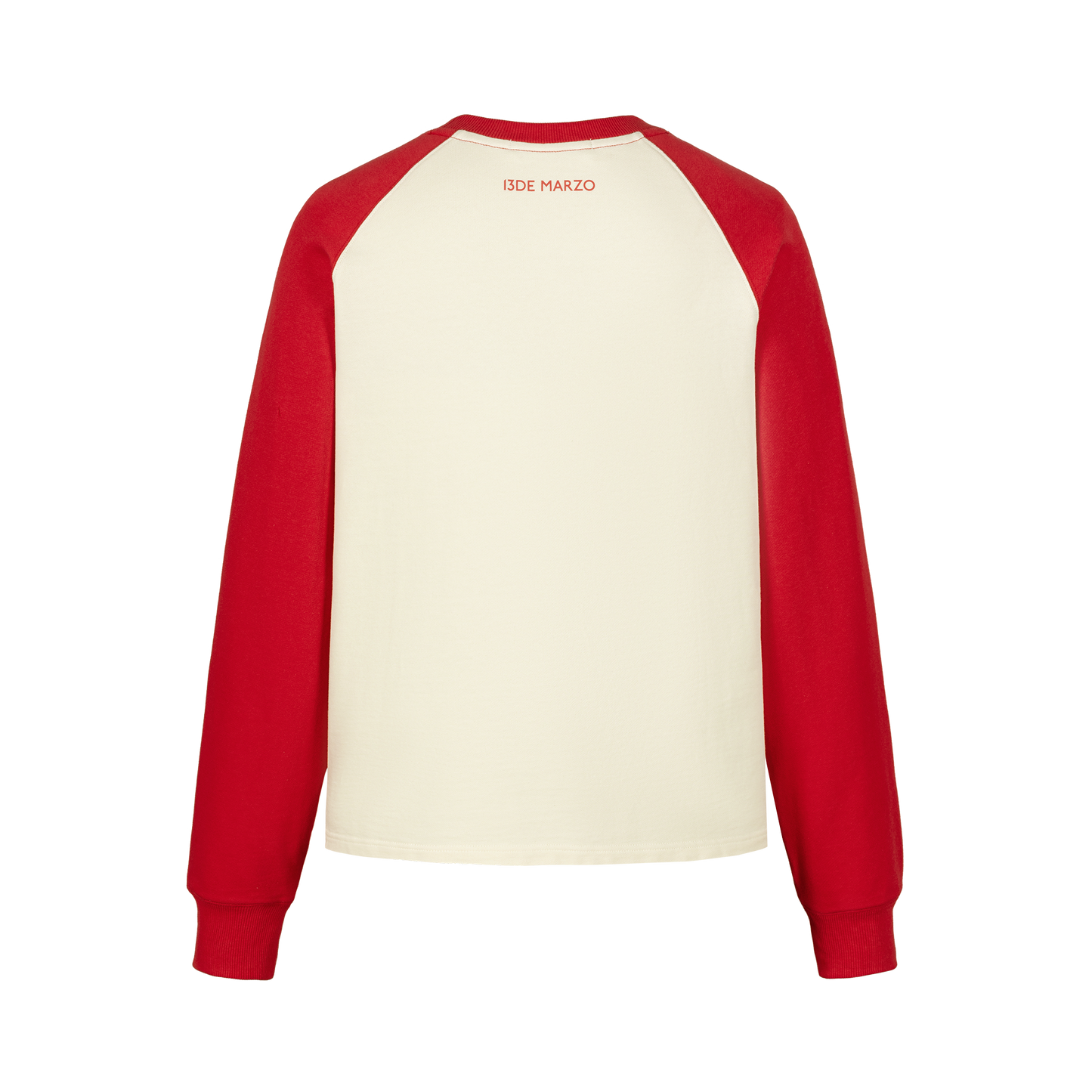 13DE MARZO Doozoo Colour-Blocked Raglan Sleeve Red