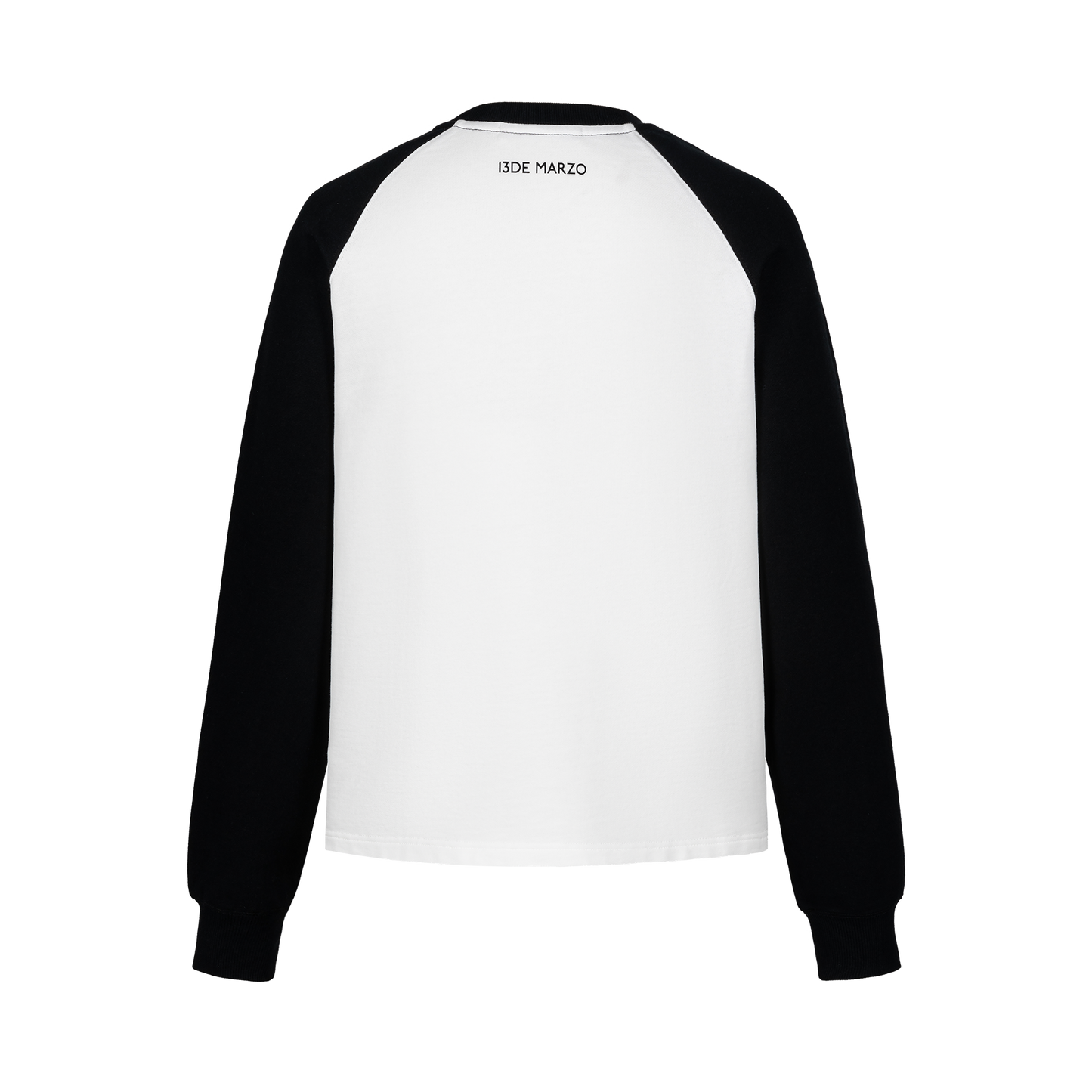 13DE MARZO Doozoo Colour-Blocked Raglan Sleeve Black