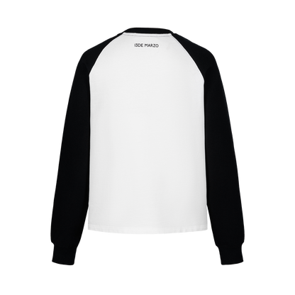 13DE MARZO Doozoo Colour-Blocked Raglan Sleeve Black