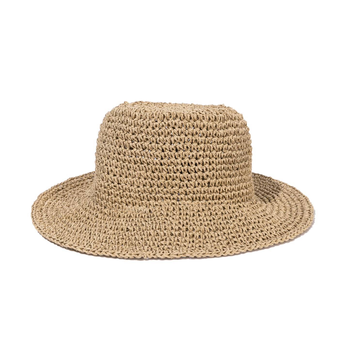 13DE MARZO Woven Straw Hat Khaki