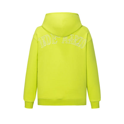 13DE MARZO Doozoo Pocket Bear Hoodie Neon Green