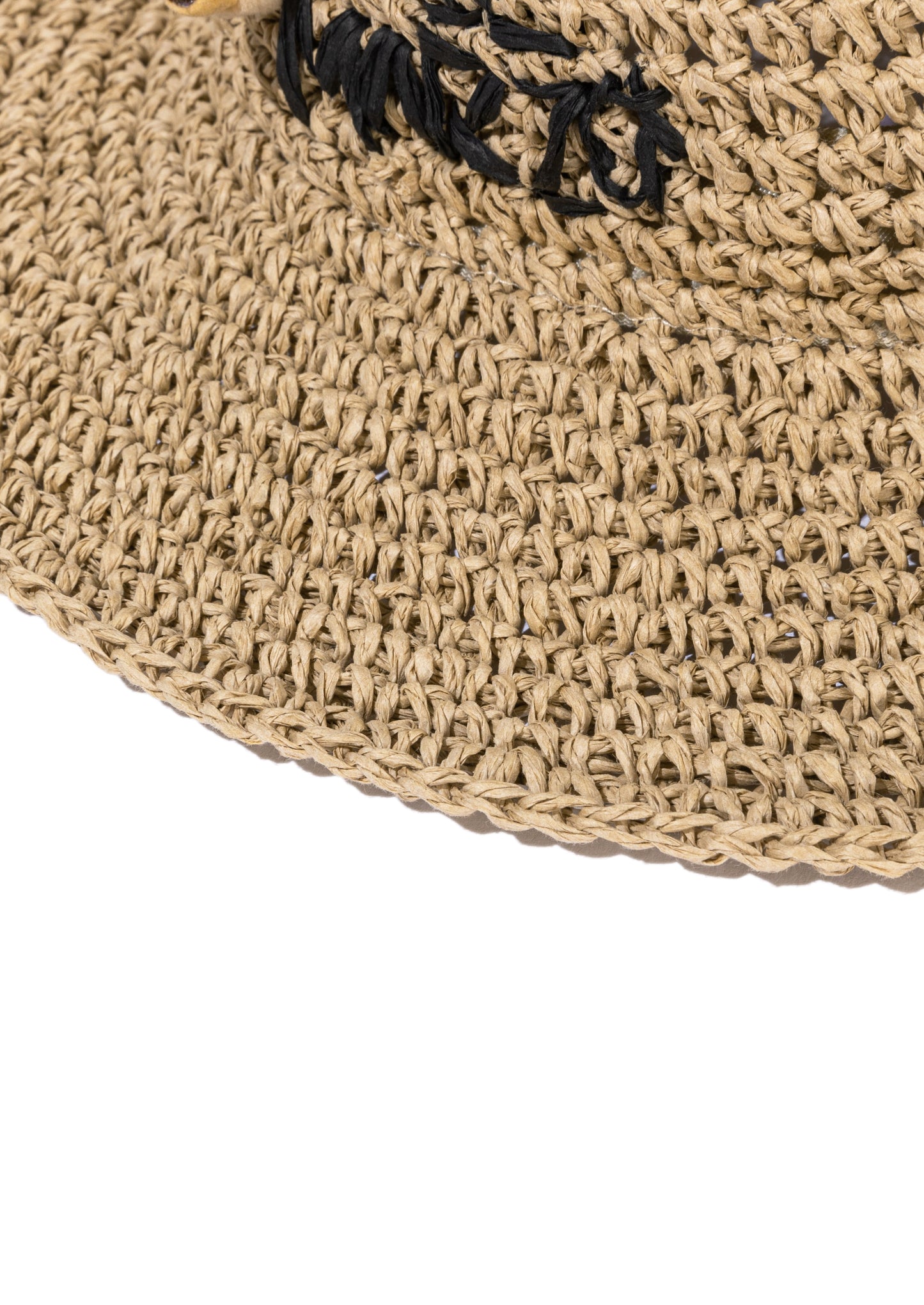 13DE MARZO Woven Straw Hat Khaki