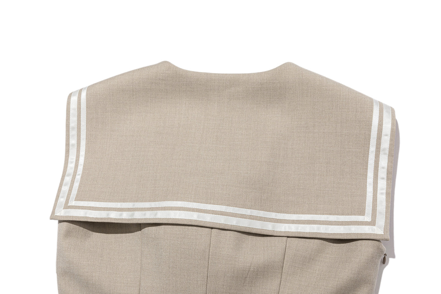 13DE MARZO Sailor Collar Dress Two-Piece Set Khaki