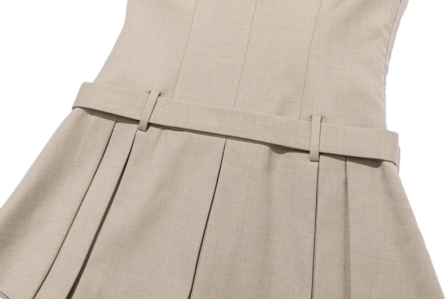 13DE MARZO Sailor Collar Dress Two-Piece Set Khaki