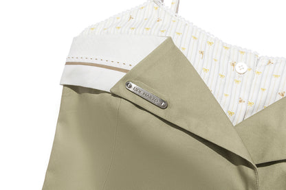 13DE MARZO Two-piece Style Blazer with Badge Dress Khaki