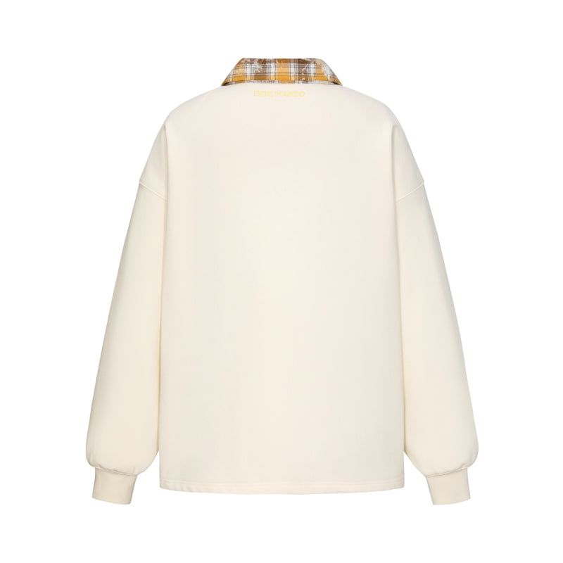 13DE MARZO Real Cap Bear Sweater Beige