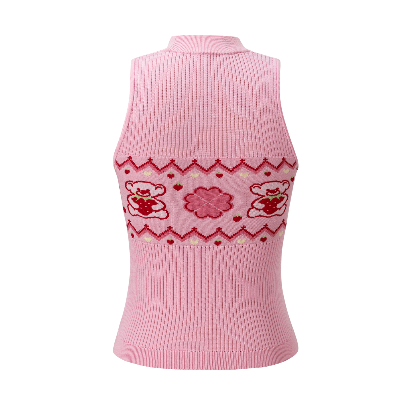 13DE MARZO Candy Color Knitted Vest Pink