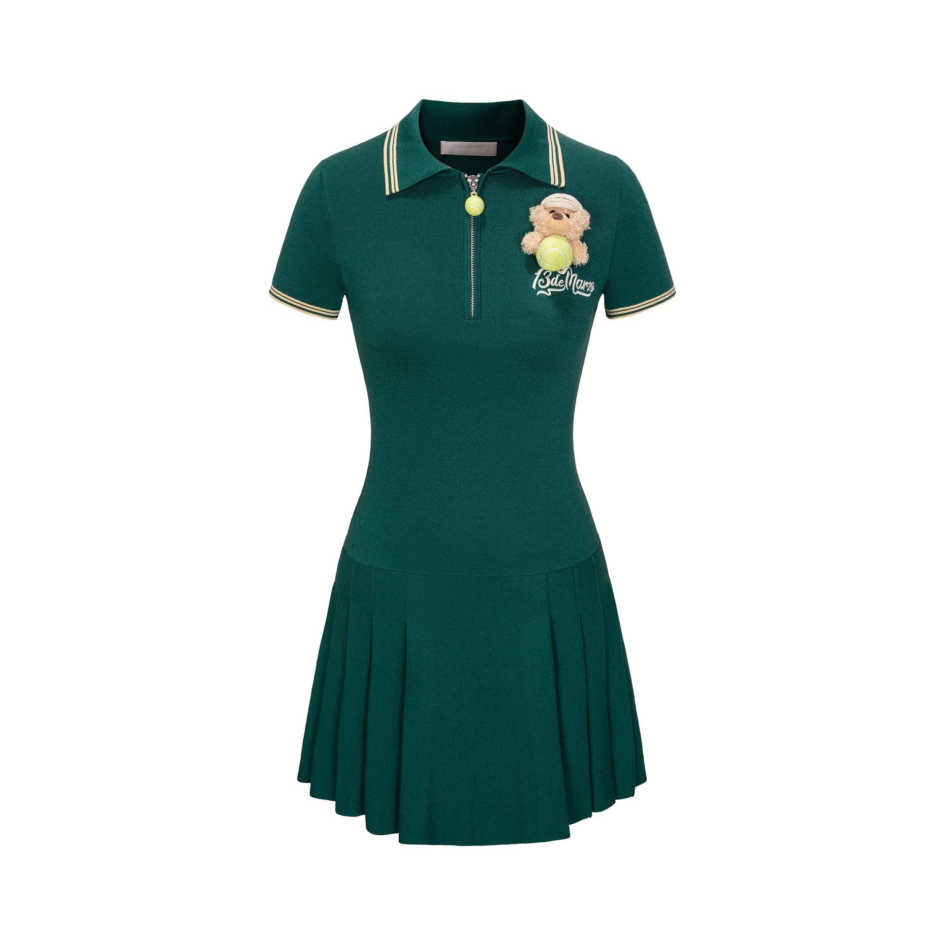 green tennis dress with white trim Women's Ultra Dry Tennis Heritage Dress - Dresses - New In 2026