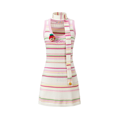 13DE MARZO x Chupa Chups Lollipop Striped Knit Dress