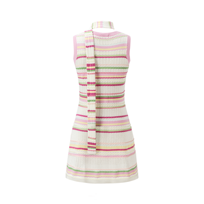 13DE MARZO x Chupa Chups Lollipop Striped Knit Dress