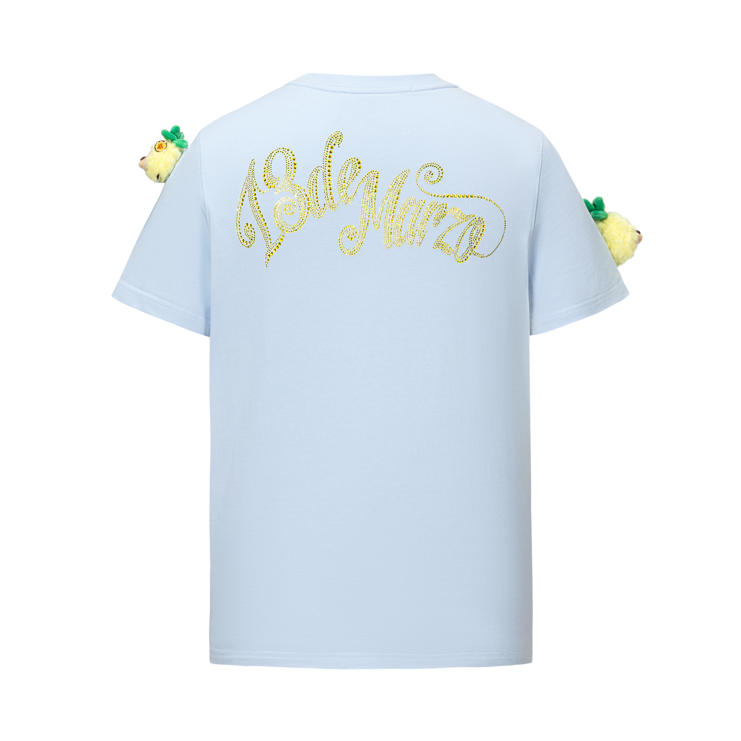 13DE MARZO x Chupa Chups Bear Print with Rhinestone T-shirt Blue