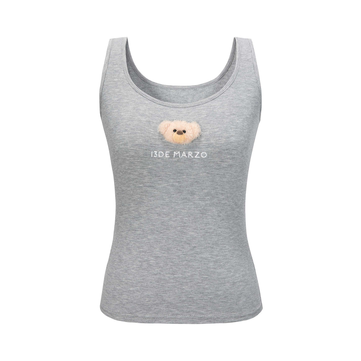 13DE MARZO Bear Basic Tank Grey