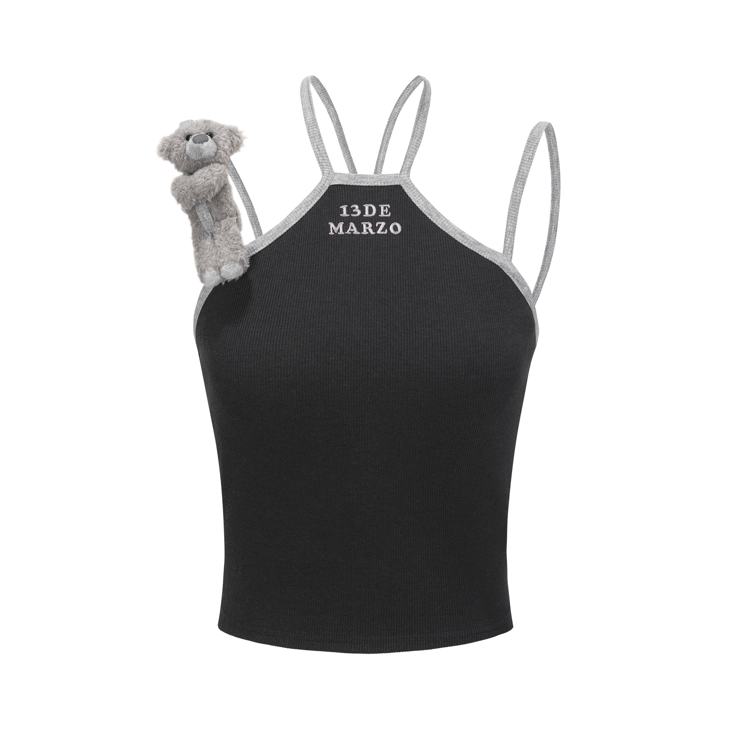 13DE MARZO Magnetic Plush Tank Black