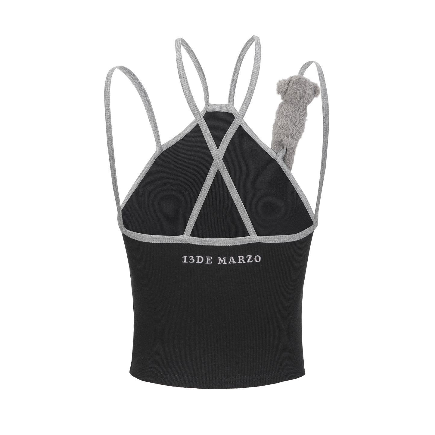 13DE MARZO Magnetic Plush Tank Black