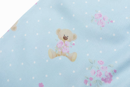 13DE MARZO All-Over Floral Print Loose Pants Blue
