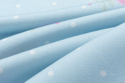 13DE MARZO All-Over Floral Print Loose Pants Blue
