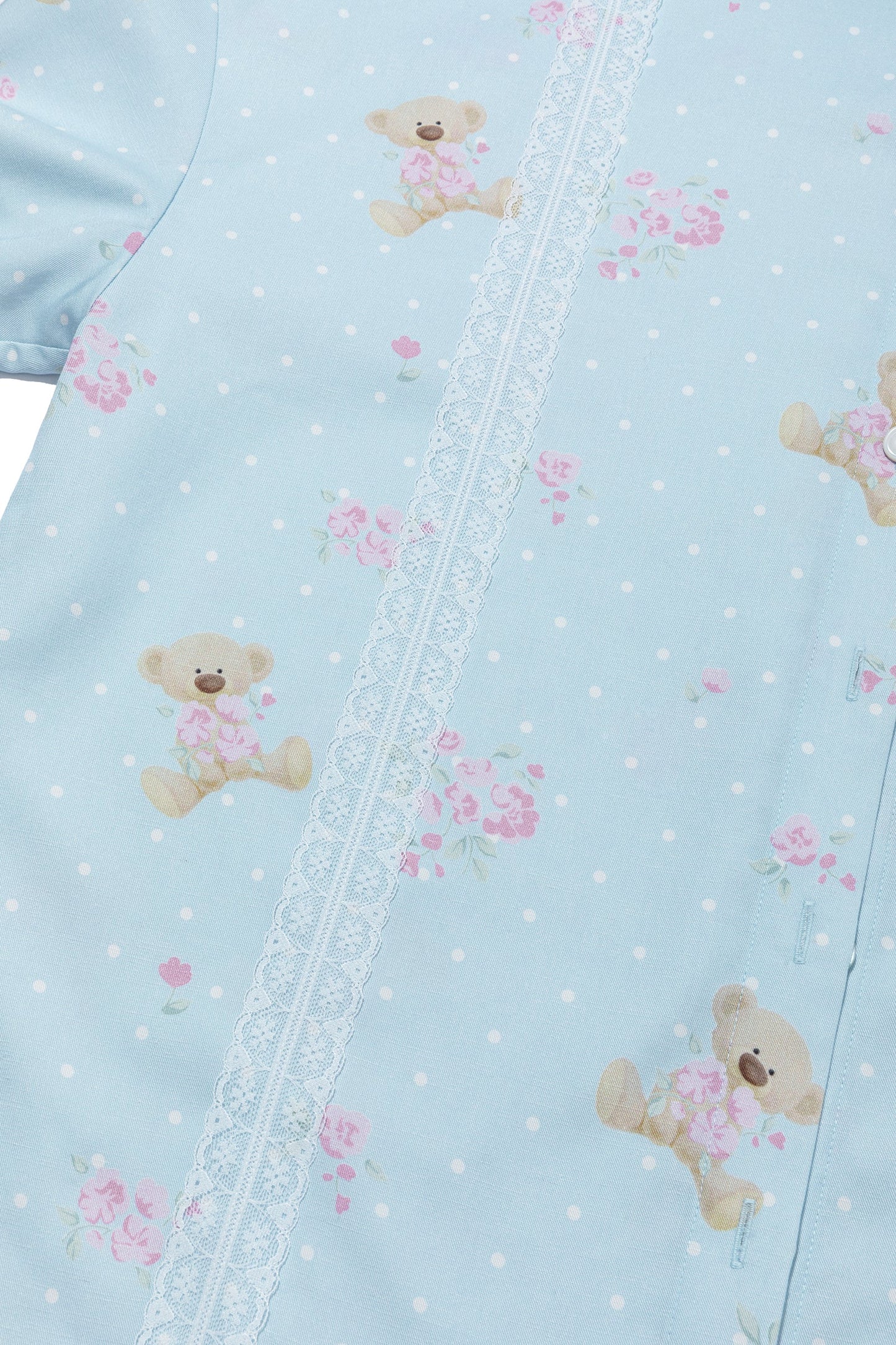 13DE MARZO All-Over Floral Print Shirt Blue