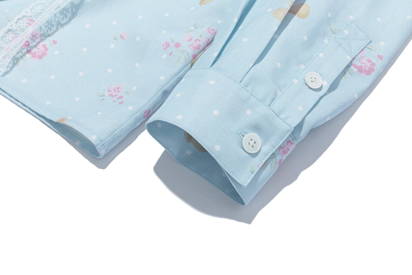 13DE MARZO All-Over Floral Print Shirt Blue