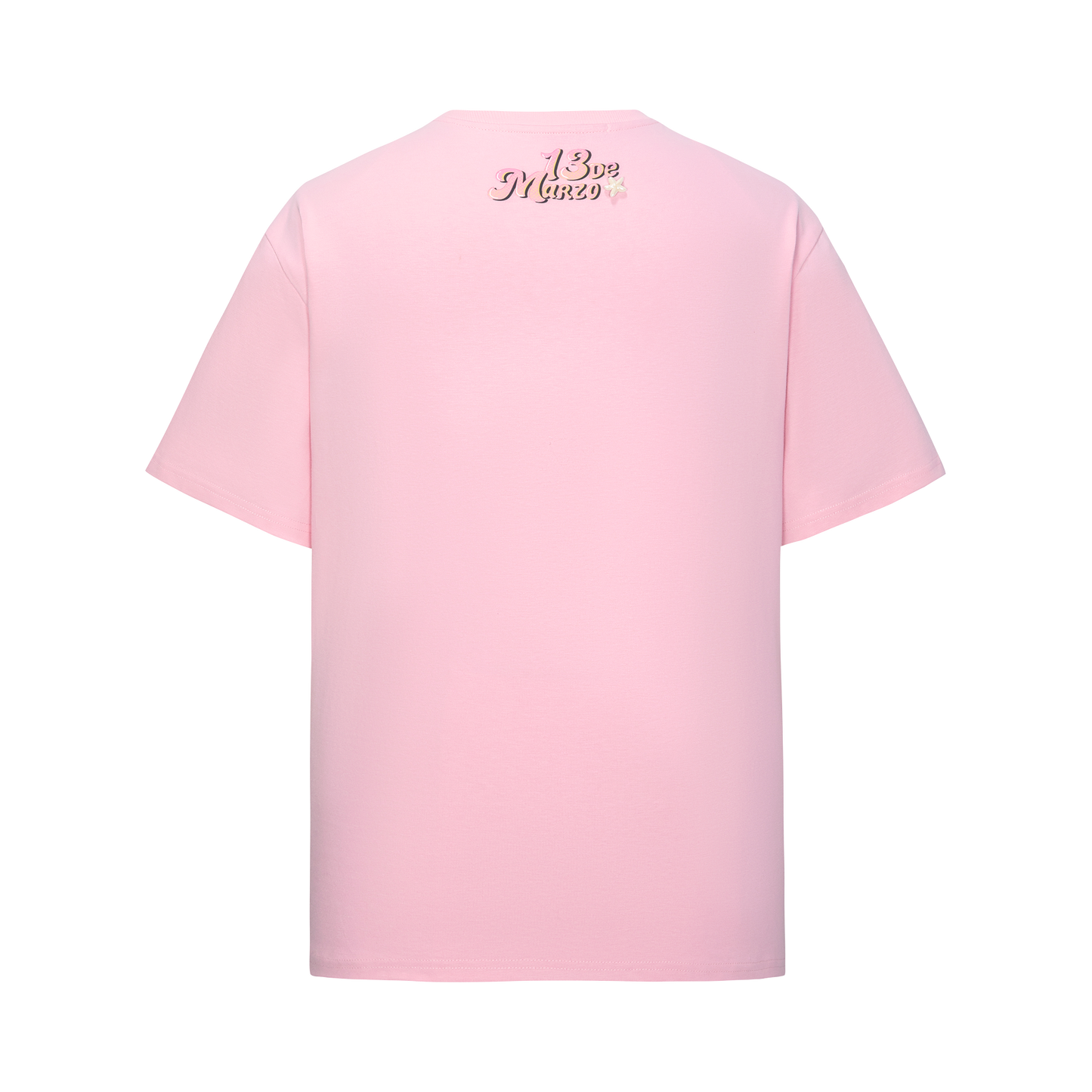 13DE MARZO Island Style Surfing Bear T-Shirt Pink
