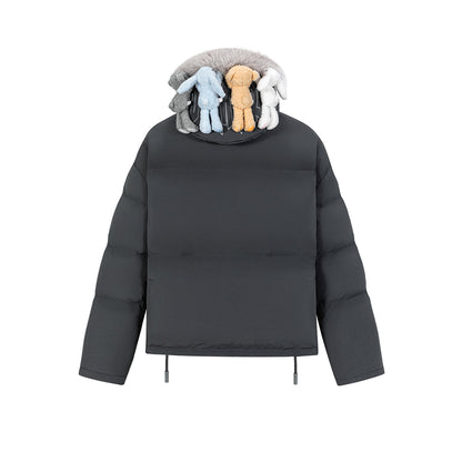 13DE MARZO Friends Hangout Down Jacket Dark Grey