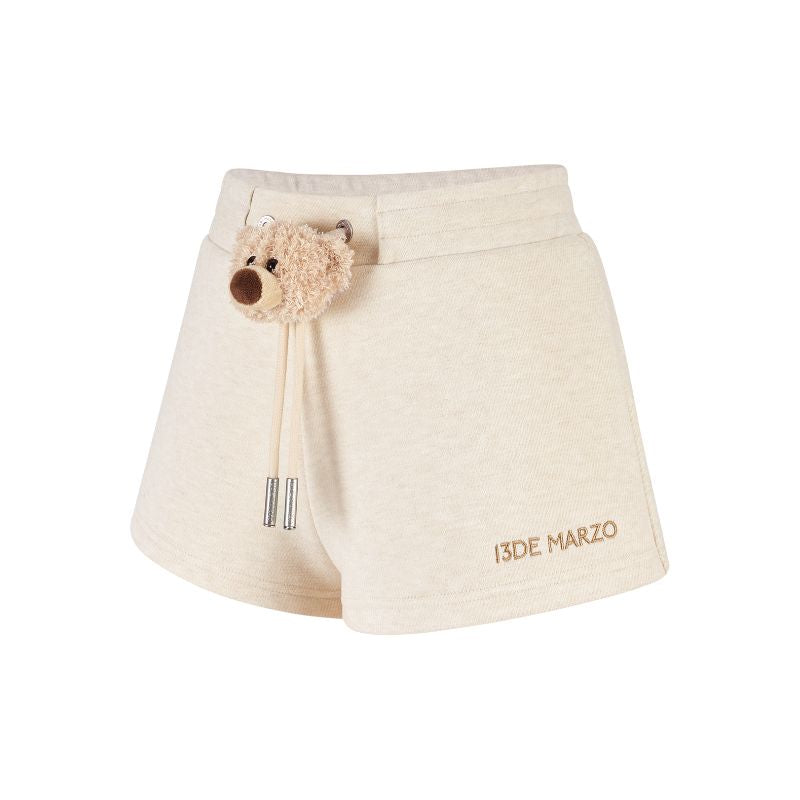 13DE MARZO Doozoo Brushed Shorts Beige