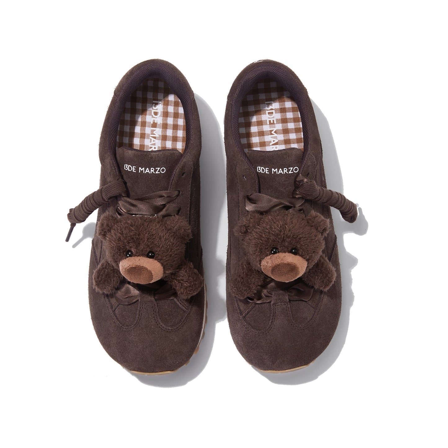 13DE MARZO Round-Toe Casual Sneakers Brown
