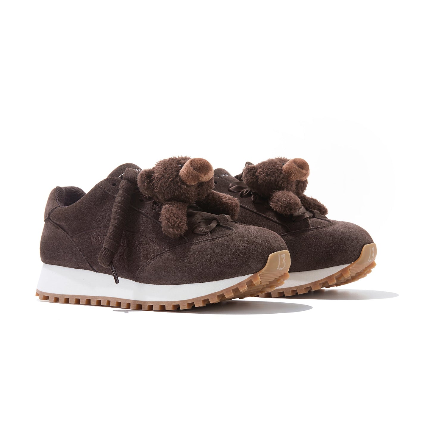 13DE MARZO Round-Toe Casual Sneakers Brown