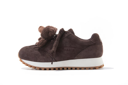 13DE MARZO Round-Toe Casual Sneakers Brown