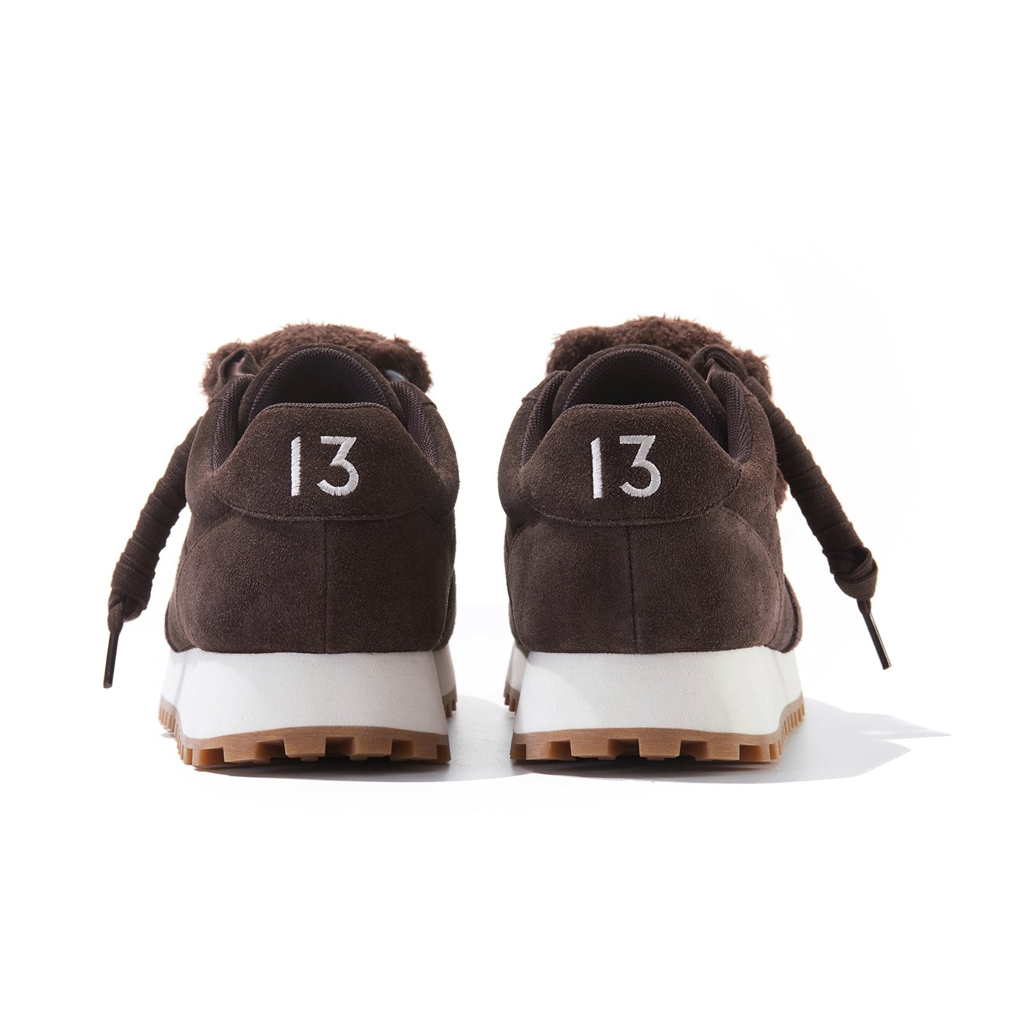 13DE MARZO Round-Toe Casual Sneakers Brown