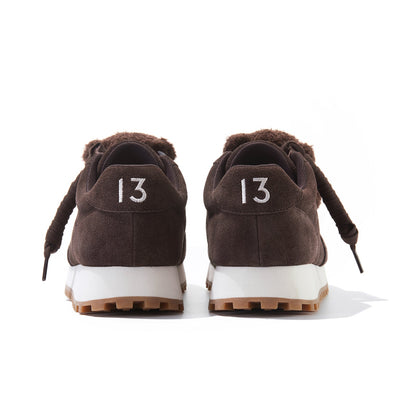 13DE MARZO Round-Toe Casual Sneakers Brown
