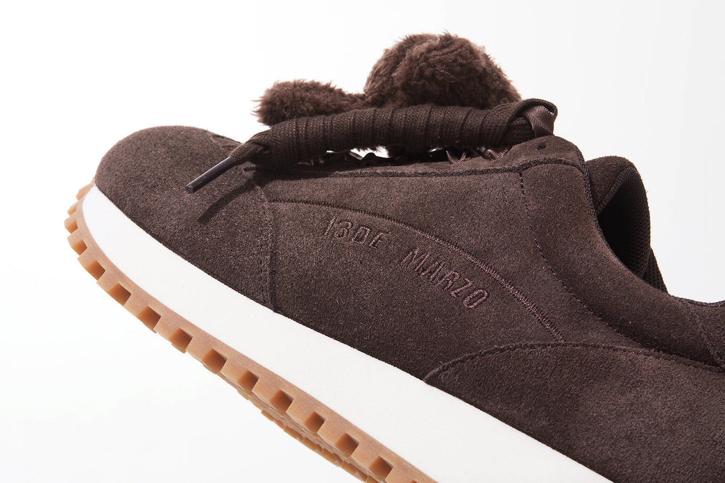 13DE MARZO Round-Toe Casual Sneakers Brown