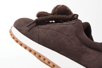 13DE MARZO Round-Toe Casual Sneakers Brown