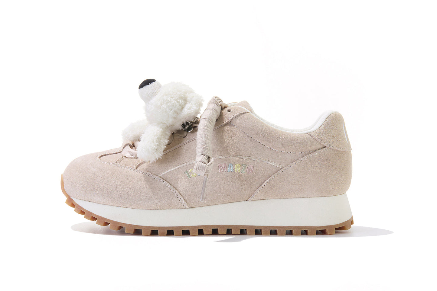 13DE MARZO Round-Toe Casual Sneakers Khaki