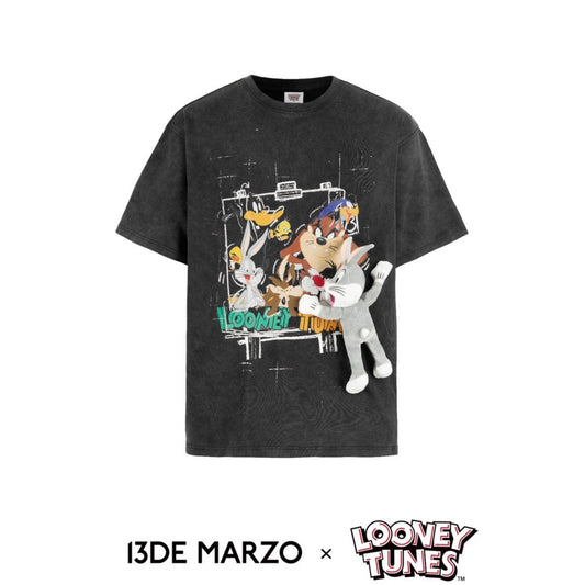 13DE MARZO x LOONEY TUNES All Member Frame T-shirt Pavement