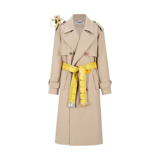 13DE MARZO Tailor Bear Ruler Trench Coat Khaki