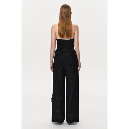 13DE MARZO Star Sand Sweatpants Black