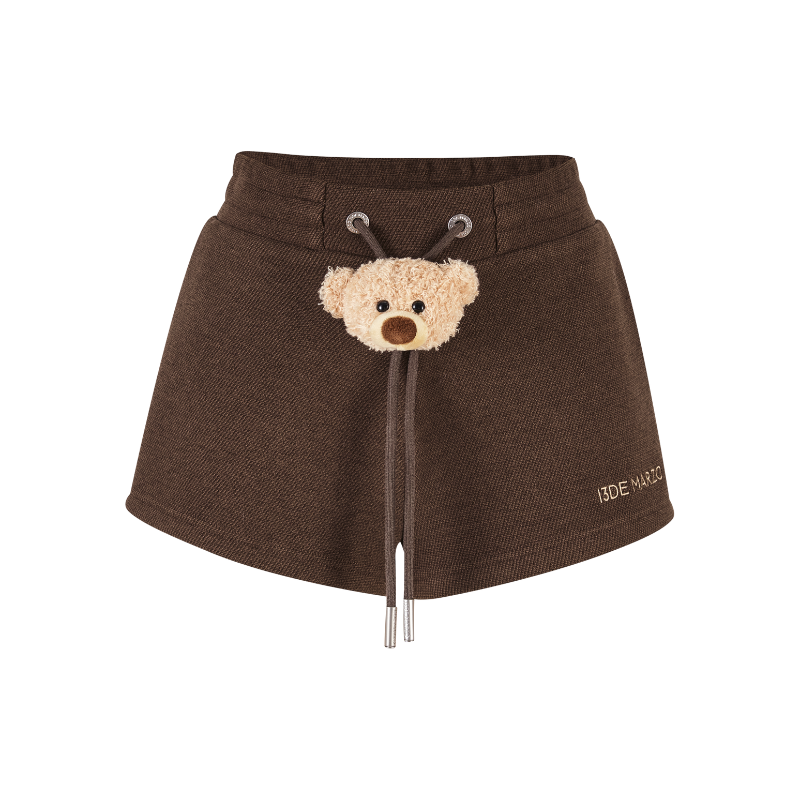 13DE MARZO Doozoo Brushed Shorts Brown