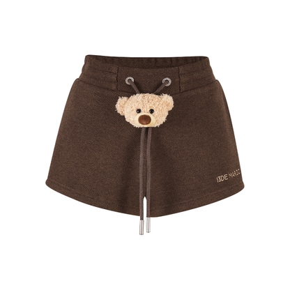13DE MARZO Doozoo Brushed Shorts Brown