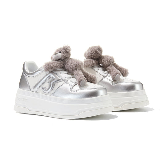 13DE MARZO Casual Platform Sneakers Silver