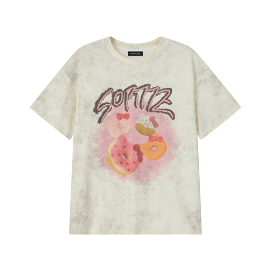 Sofitte Donut Graffiti Tee Beige