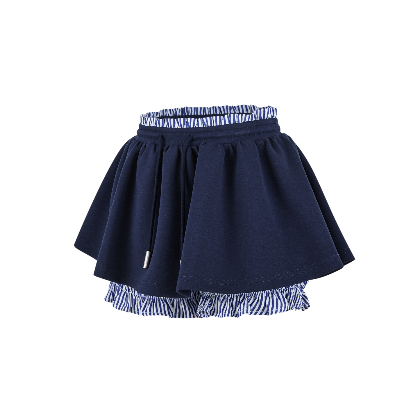 13DE MARZO Lines Bear Skirt Navy Blue